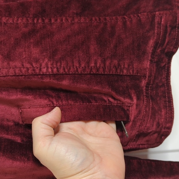 Torrid Ruby Red Velvet Moto Jacket 1X 14/16 - Picture 7 of 16